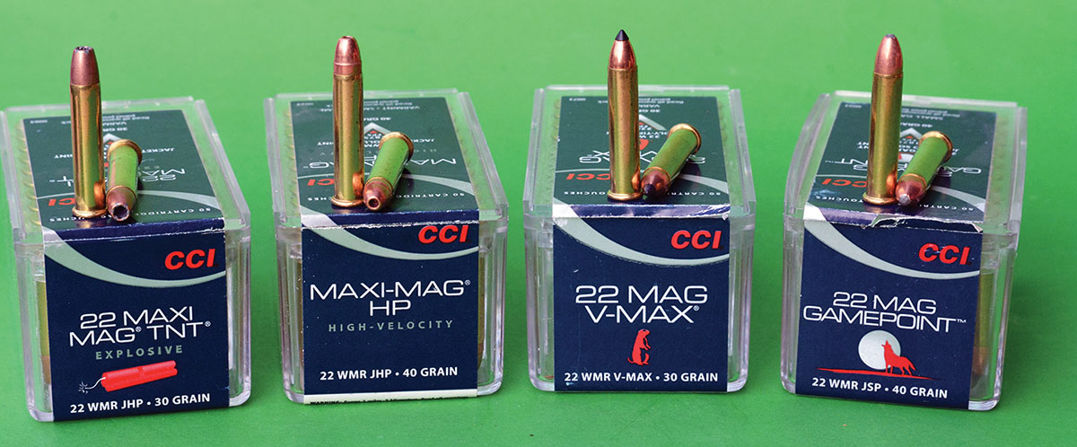 CCI offers many outstanding 22 Magnum loads that serve to increase versatility.